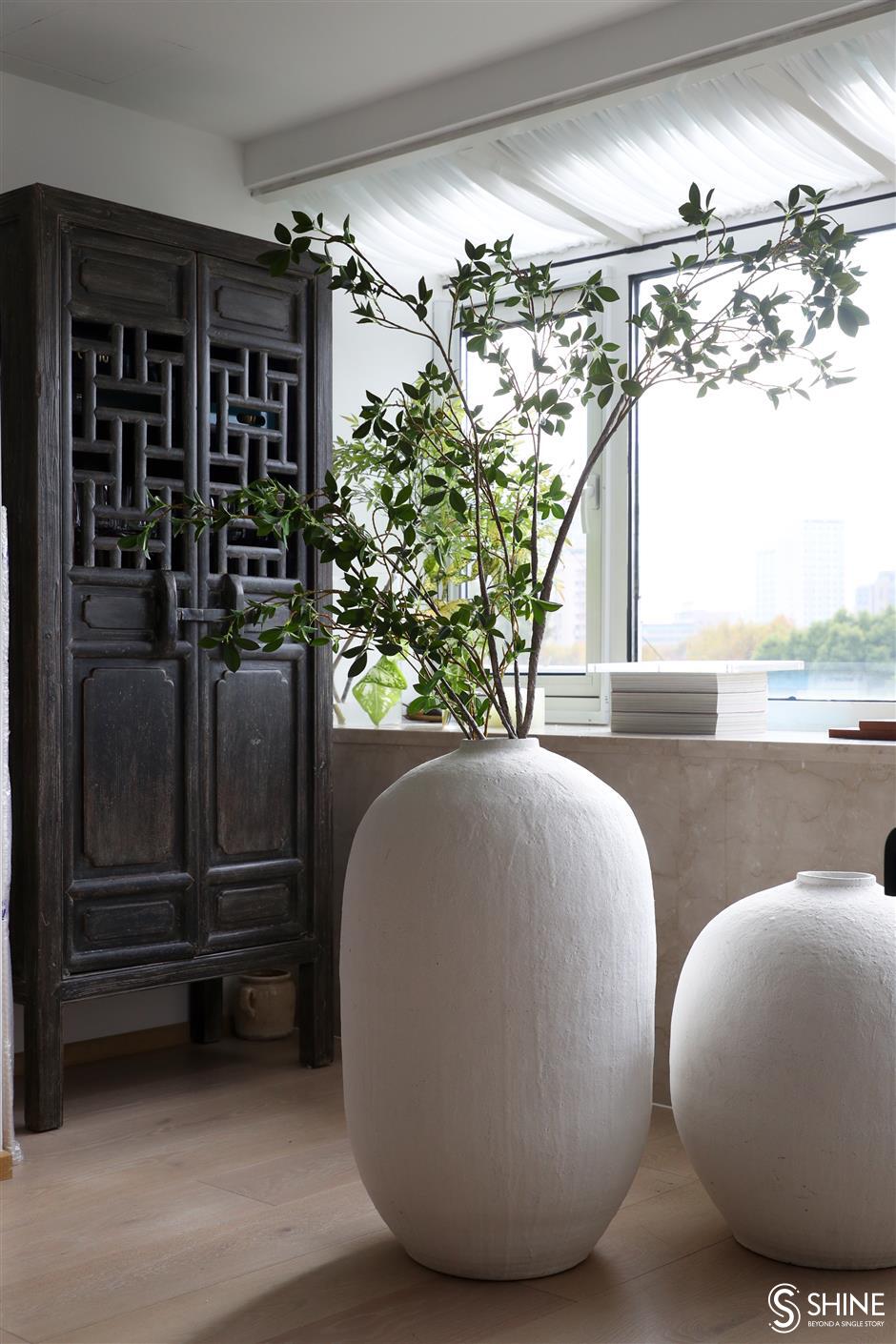 contemporary art and design form a unique family living space