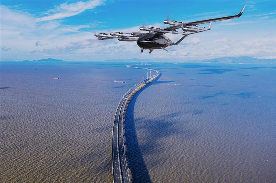 shanghai startup prepares test flight for evtol air taxi