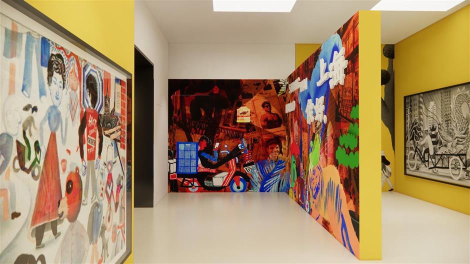 norway and shanghai connect through illustration at the exhibition