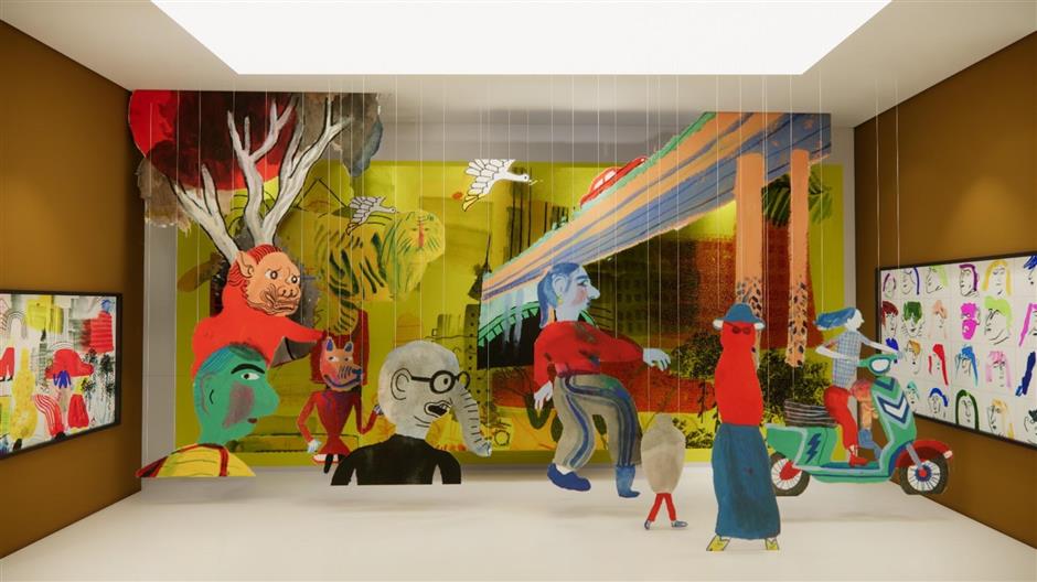 norway and shanghai connect through illustration at the exhibition